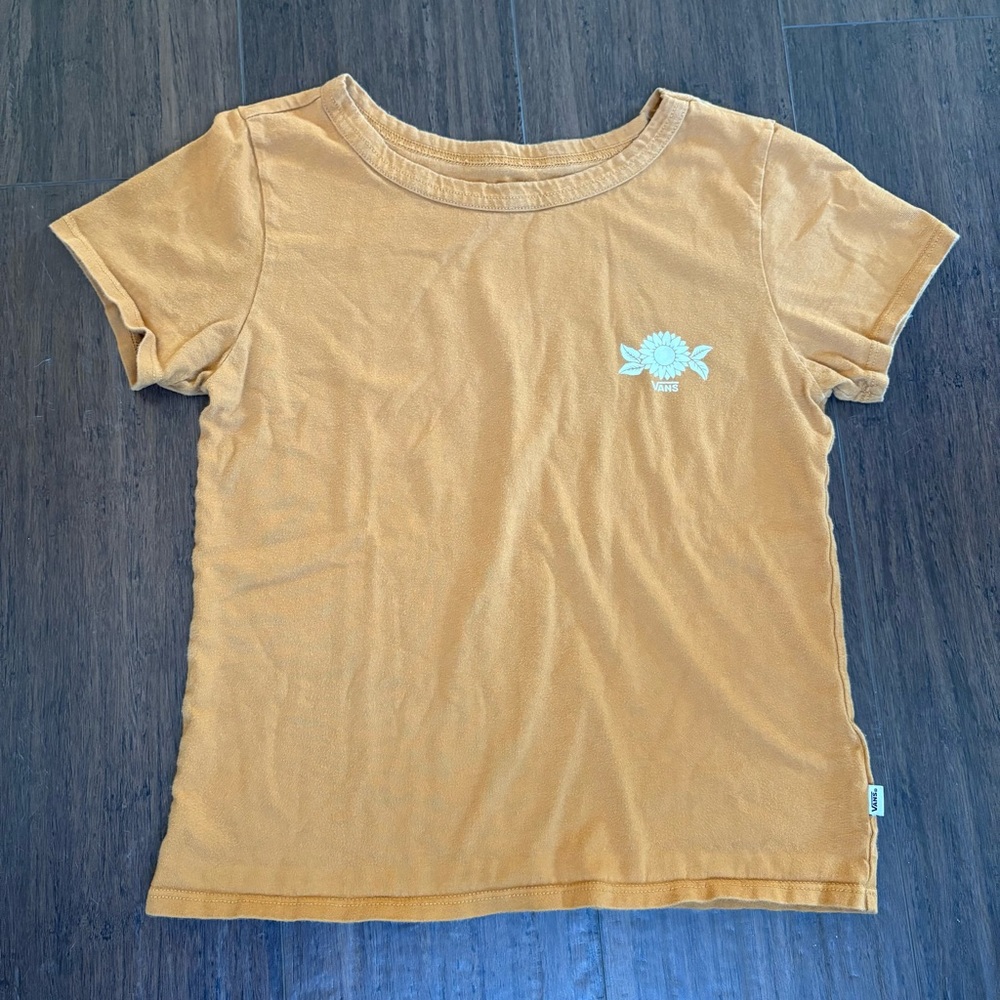 VANS Orange Floral Crop Top